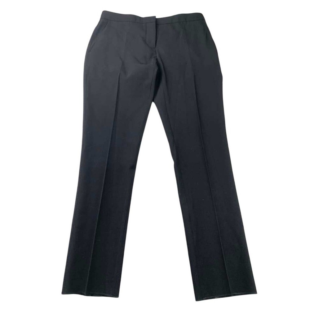 Burberry Pants Women 8 Wool Dress Trousers Black Slacks 100% Wool Made In Poland